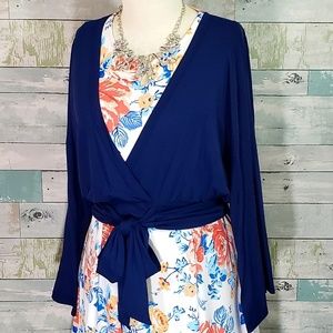 Agnes & Dora Tops - Kimono Tie Top Navy Agnes & Dora Tops - Kimono Tie Top Navy